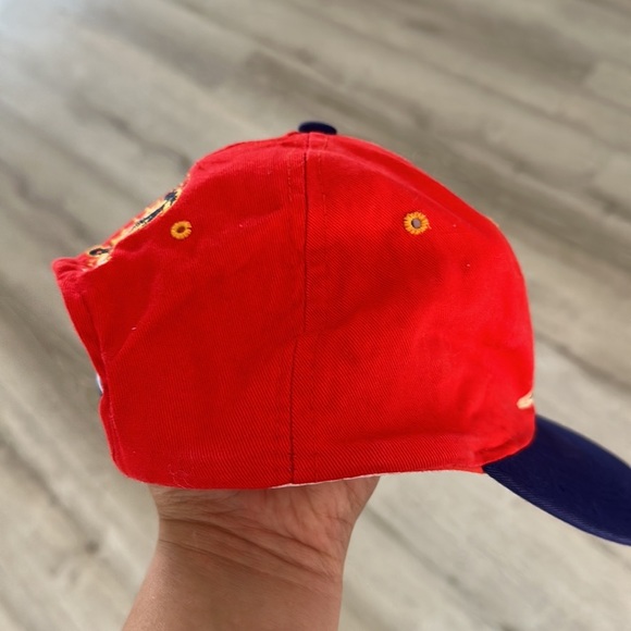 VINTAGE 90S FLORIDA PANTHERS RED AND BLUE HAT - Picture 3 of 7